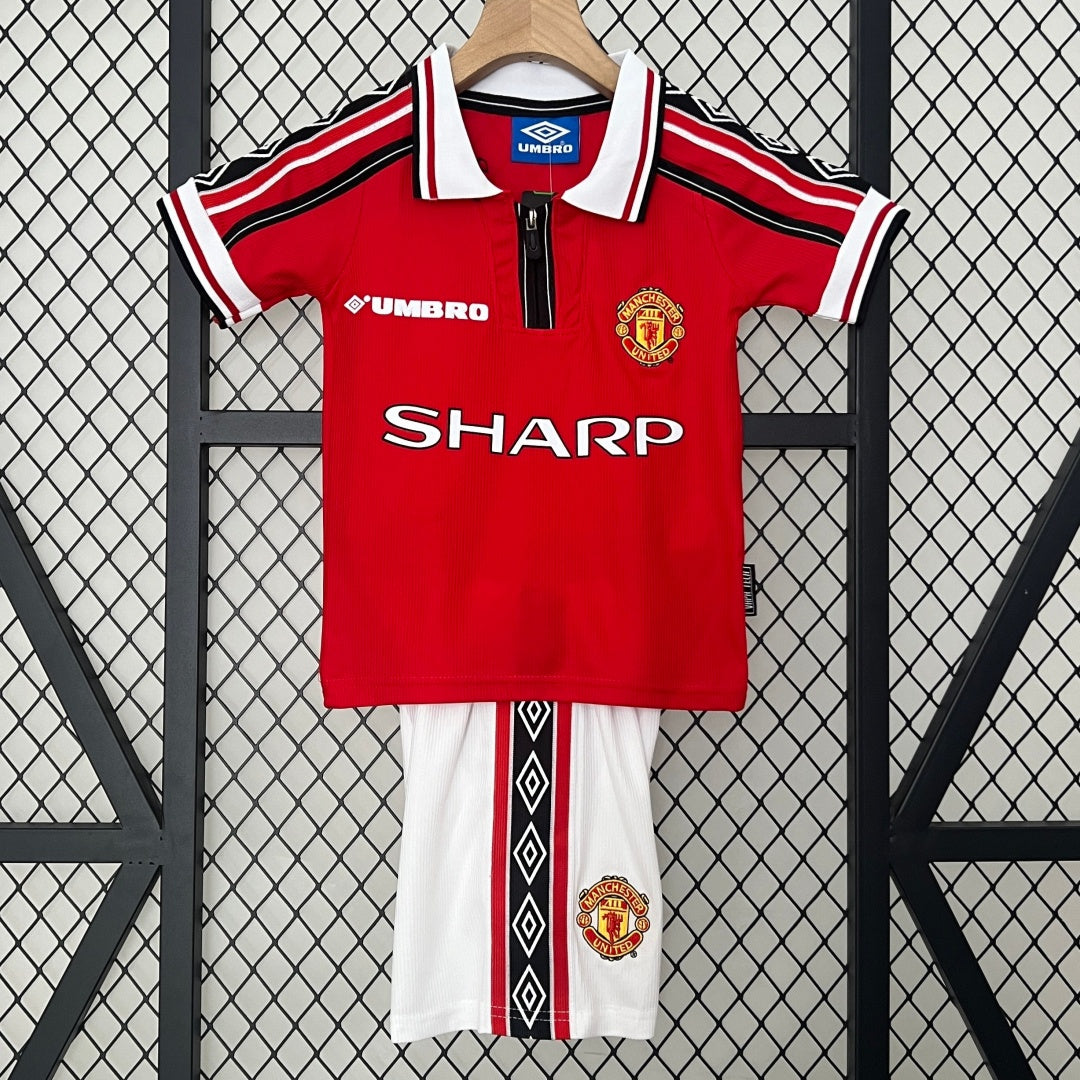1998-1999 Ensemble Enfant Manchester United Rétro
